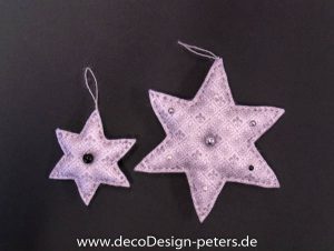 Weihnachtlicher Anhänger "Stern" (c)decoDesign-peters