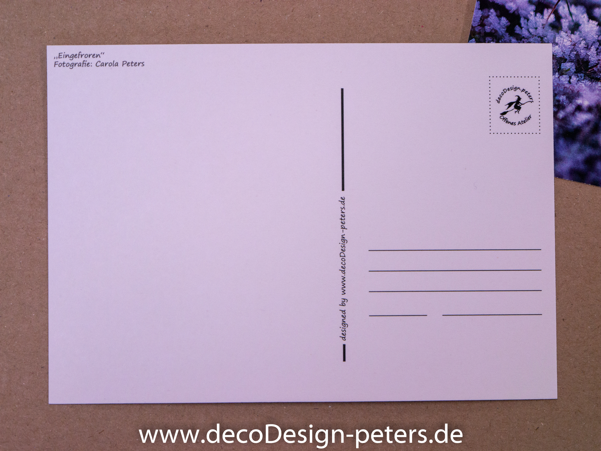 Postkarte Ruckseite C Decodesign Peters De Decodesign Peters