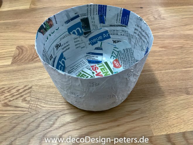 Behälter aus Pappmache im Rohzustand – decoDesign.peters